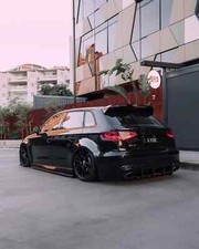 FWPERFORMANCE AUDI 8V A3.S3 13/20 ( RS3 STYLE SPOILER ) ABS PLASTIC GLOSS BLACK