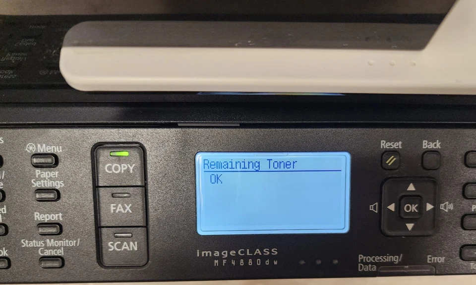 Canon ImageClass MF4880dw Monochrome Printer Copier Scanner 8855 Pages Tested - Image 3 of 4