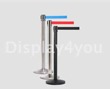 Linno® RREMIUM QUALITY STAINLESS RETRACTABLE CROWD QUEUE CONTROL BARRIER POSTS 