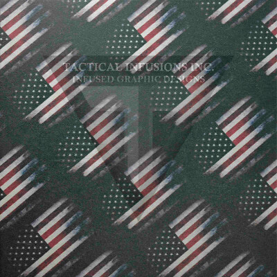 Kydex Infused American Flag Pattern Print Approx 11 7/8'' x 7 7/8''      