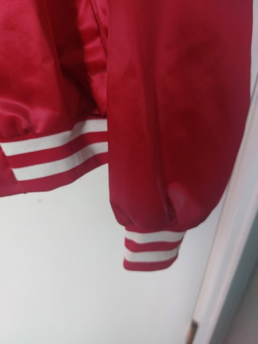 Winston Pro Rodeo Vintage 80s Swingster, Snap Closure, Red Satin Jacket .Size XL - Picture 7 of 10