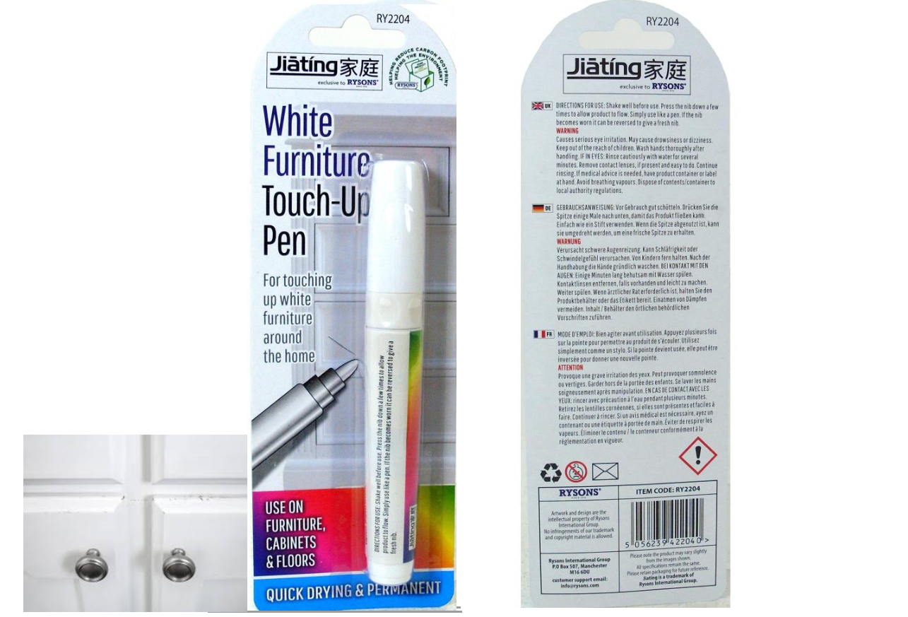 White Furniture Touch Up Pen Marker Scratch Repair Wood Floor