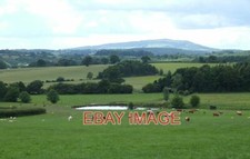 PHOTO  GRAZING LAND NEAR CALLAUGHTON SHROPSHIRE BROWN CLEE HILL DOMINATES THE SK