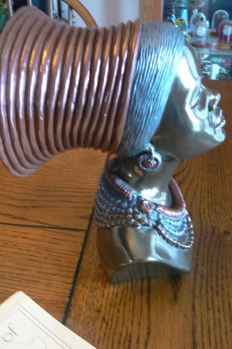 James Tandi Sculpture Spirit of Africa Casting Head Bust "UMAKOTI" Zulu Woman - Picture 9 of 12