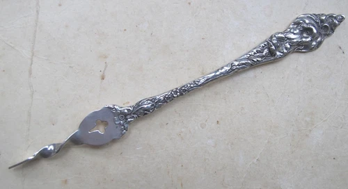 Reed & Barton LES SIX FLEURS Sterling ☞ One-Tine  Butter Pick ☜  ORIGINAL  Mono