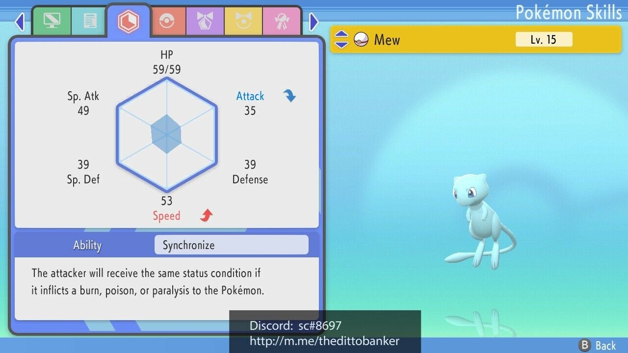 💎Pokemon Brilliant Diamond/Shining Pearl MEW LEGENDARY Non-Shiny