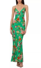 Alice + Olivia Loma Maxi dress In Green Hampton Floral Sz 12 NWT $495