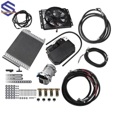 Cool&Heat DC 12V Underdash Electric Air Conditioner Universal Auto Car A/C Kit