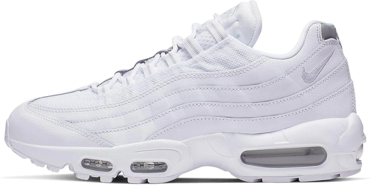 靴 Nike Air Max 95 Essential White 27.5 Nike Air Max 95 Essential White Silver for Sale | Authenticity