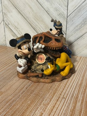 Disney Animal Kingdom Clock  Big Dig In The Boneyard  Mickey Goofy Pluto 5.5x7 