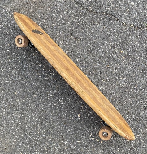 Vintage 1960s 60s Hobie Super Surfer 2-Tone Wooden Skateboard 29" W/ Clay Wheels - Picture 9 of 23