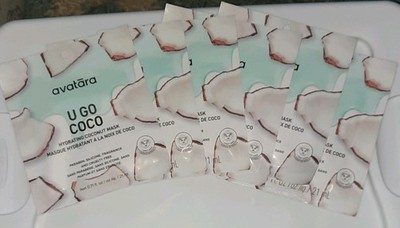 5 Count avatāra U GO COCO Hydrating Coconut Mask Sheets for Face