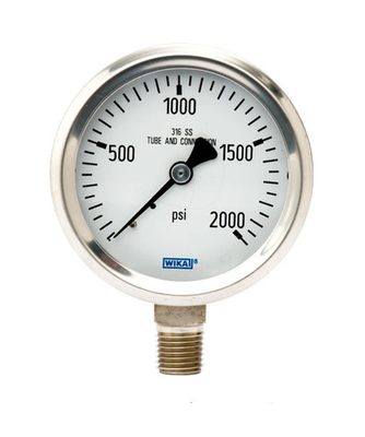 #ad NEW WIKA Type 232.53 Stainless Steel Industrial Gauge 0 2000 PSI 9768629 $90.00