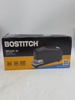 Bostitch Impulse 30 Sheet Electric Stapler Value Pack Model 02638 Black
