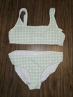 GB girls Mint Green Gingham Kids Bikini Set — photo 1