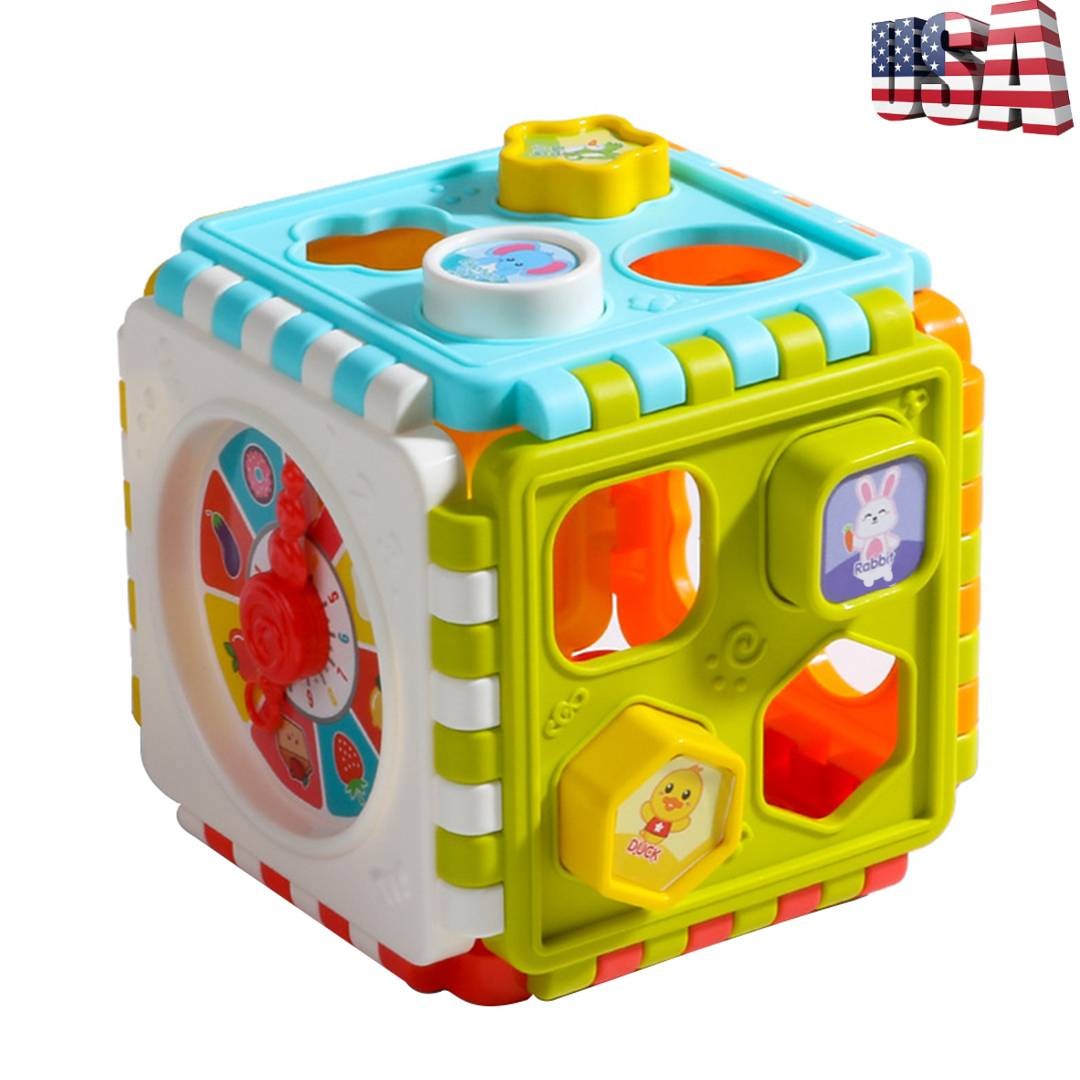 6 in 1 Baby Toys 6 to 12 Months Activity Cube Montessori Toy