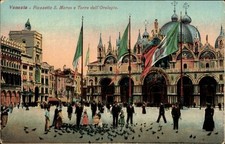 Cartolina Venezia Veneto, Piazzetta S. Marco e Torre dell'Orologio - 4947715