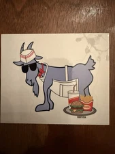 GOAT USA Fast Food Goat Sticker. Single Sticker. Brand New.