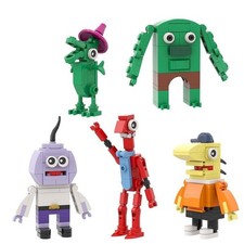 5Stück Lächelnde Freunde Figuren Bausteine Set Cartoon Tier Puzzle Diy Spielzeug