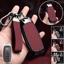 Funda protectora para llave remota de cuero de aleación de zinc para Nissan Qashqai J12 T33 X-trail