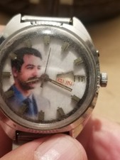 1980'S SADDAM HUSSIEN PRESIDENT WATCH SPECIAL MEMORIAL RARE RIGI