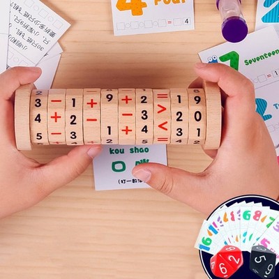 Zylinder Zahlen Spielzeug Pädagogische Addition Subtraktion Lernspielzeug Kleinkind
