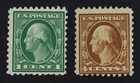 CKStamps: US Stamps Collection Scott#462 465 Washington Mint H OG