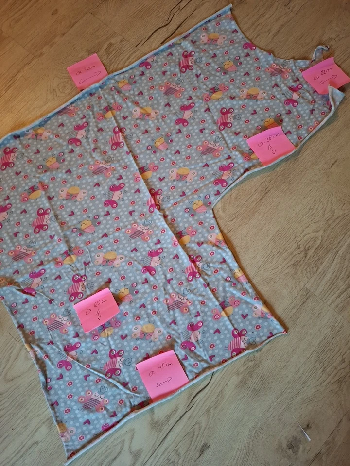 Jersey Stoffreste Paket, 8 Verschiedene Stoffe, Mädchen, Reste - Bild 2 von 4