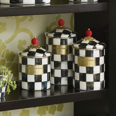 MacKenzie-Childs Courtly Check Canister All Size