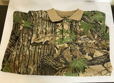 Vintage Spartan Team Realtree Camo Polo Shirt Short Sleeve Mens XXL Made in USA