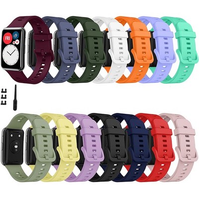 For Huawei Watch Fit TIA-B09 Silicone Band Wristwatch Strap Bracelet Replacement