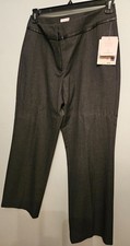 Liz Claiborne Audra Slacks/Pants Size 12 Petite Dark Gray/Grey New With Tags