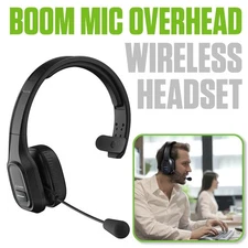 Cellet Overhead Boom Mic Wireless Headset Noise Cancelling USB-C 34H Talk Time