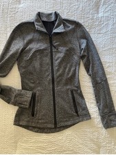 Lululemon Women s Gray Solid Full Zip Track J...