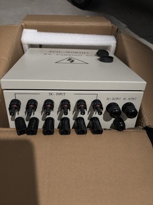 ECO-WORTHY 6 String PV Combiner Box(Metal Case) & 63A Circuit Breakers for Solar