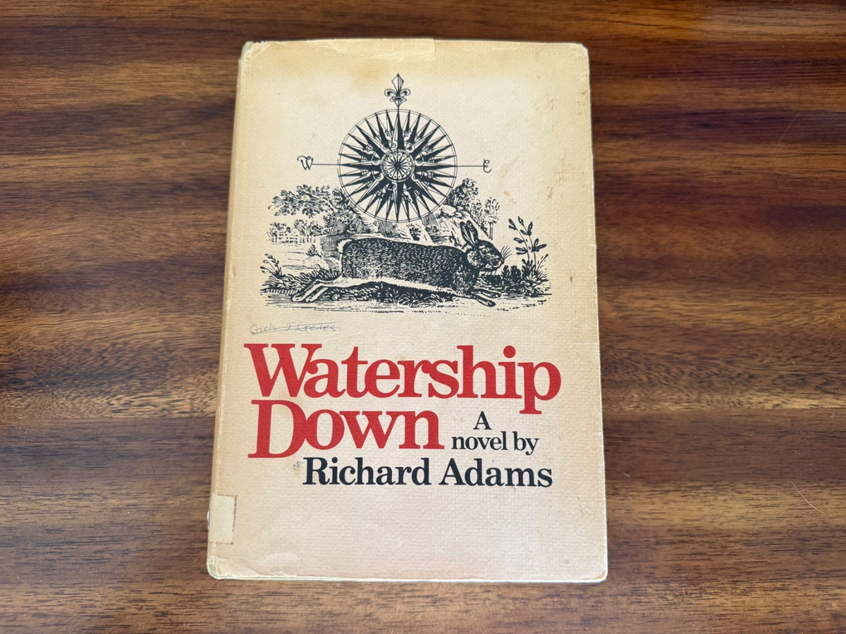 Watership Down by Richard Adams (1972, Hardcover) 2nd Print - FREE