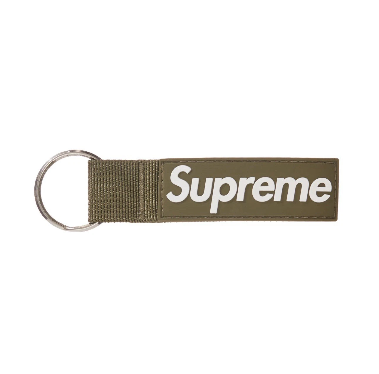 Porte clés sangle suprême olive clair FW20