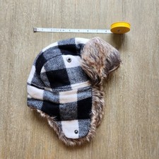 77 Kids Trapper Hat Kids Large Winter Earflaps Fur Lining