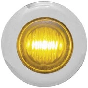 Pro-One Performance LED Mini Marker Light - Amber LED - Clear Lens 402160