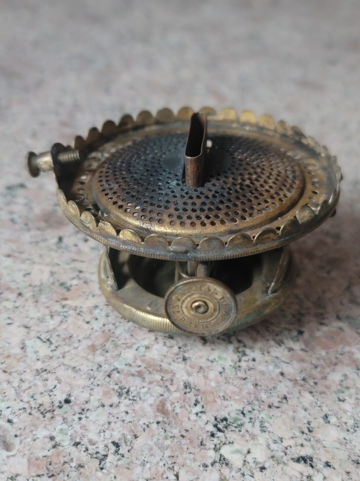 Lot Of 3 19th C. P&A Set Screw Oil Kerosene Lamp Burners LOOK! Parts Unique