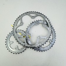 Vintage Shimano SG 52/42/30T Chainring Set 5-Bolt Silver 8/9 Speed Road Bike A83
