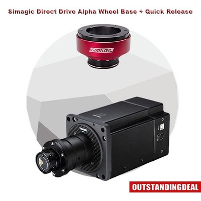 Simagic Direct Drive Alpha Wheel Base+Quick Release for Steering Wheel for Games
