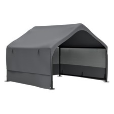 Extra Large Dog House Outside with Three-Sided Breathable Mesh Windows
