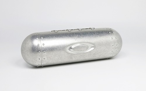 VINTAGE SUNGLASSES CASE OAKLEY METAL VAULT ALUMINUM PILL CAPSULE MINUTE FMJ SCAR