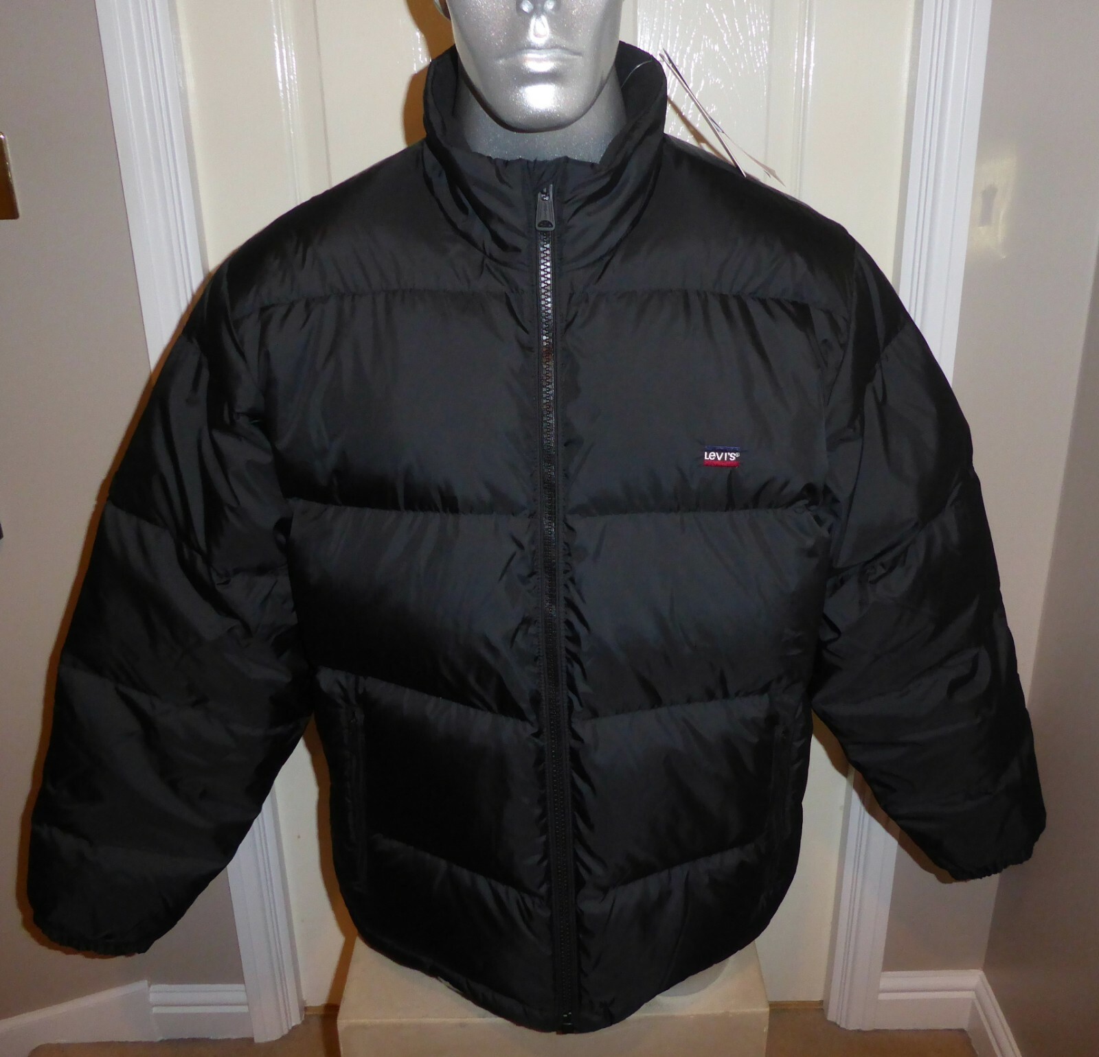 BNWT LEVIS DOWN PUFFA JACKET BLACK XL, PROPER RDS DOWN FILL REALLY WARM RRP £160