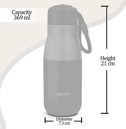 Milton Eminent 400 Thermosteel Water Bottle, 369 ml - Picture 13 of 17