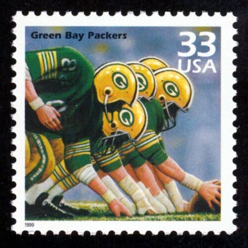#3188d 33c Green Bay Packers, Mint **ANY 5=FREE SHIPPING**
