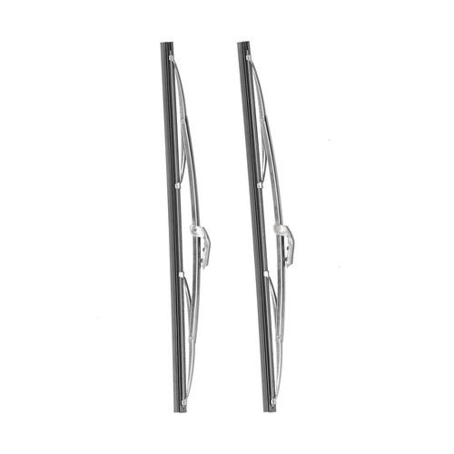 Front Wiper Blade Set 30.48cm/12in Rubber Stainless Steel Windscreen Wiper - Picture 11 of 12