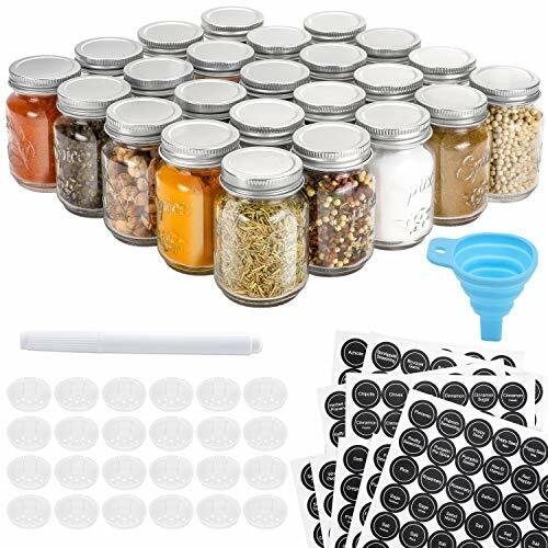 Mason Spice Jars Glass Empty 4 oz with Lids 12 Pack Small Glass Jars Seasoning eBay