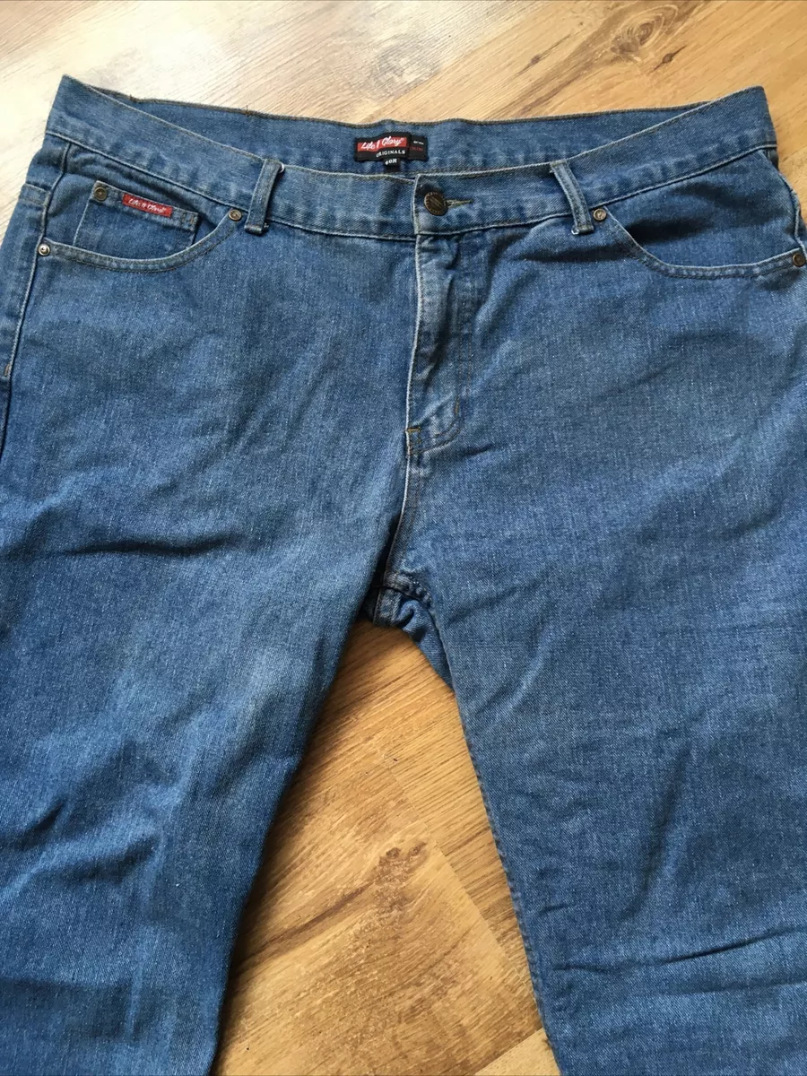 Life Glory Blue Denim Jeans Waist 40 Straight Leg Vgc